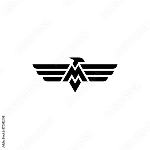 m eagle ,icon,vector,illustration,silhouette,line art,for business and growing ventures
