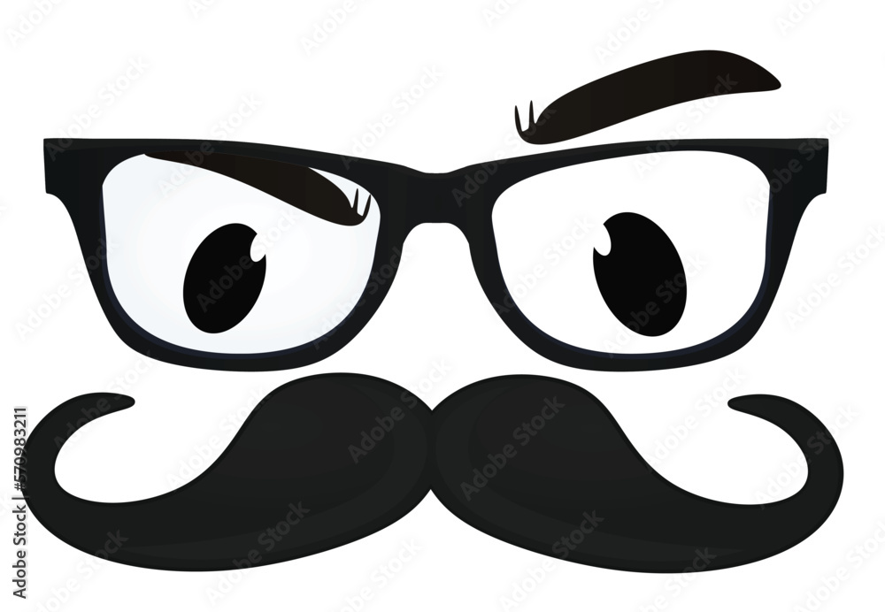 Funny carnival mask. vector illustration Funny carnival mask. vector illustration