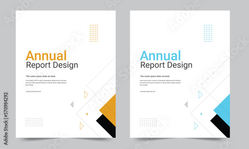 Cover design for annual report and business catalog, magazine, flyer or booklet. Brochure template layout. A4 cover vector EPS-10