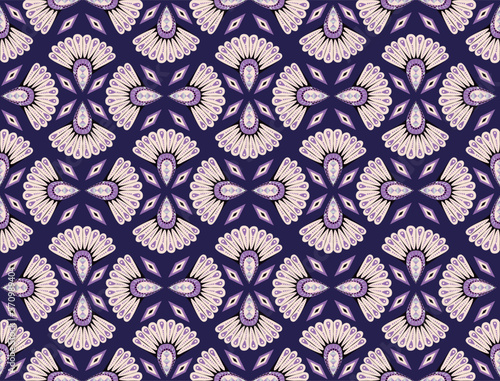 Geometric pattern for decoration and textiles. small motif for decoration and clothing fabrics