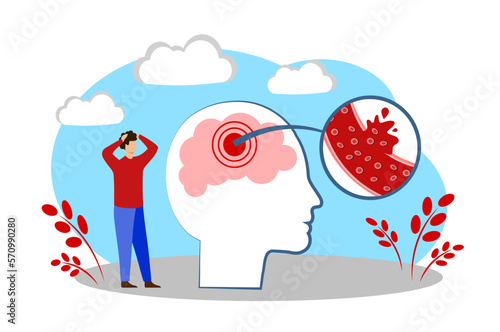 Shock. Hemorrhage in the brain. Brain injury. A stroke