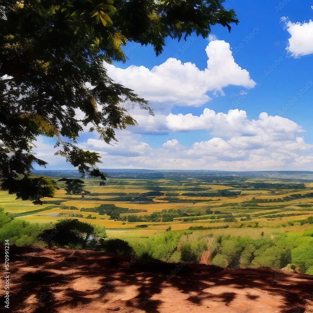Wide Open Landscape With A Beautiful View Highly Detailed Wide Open Landscape With A Beautiful View Highly Detailed