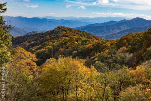 Fall In Smoky Mountains Stacked Hills