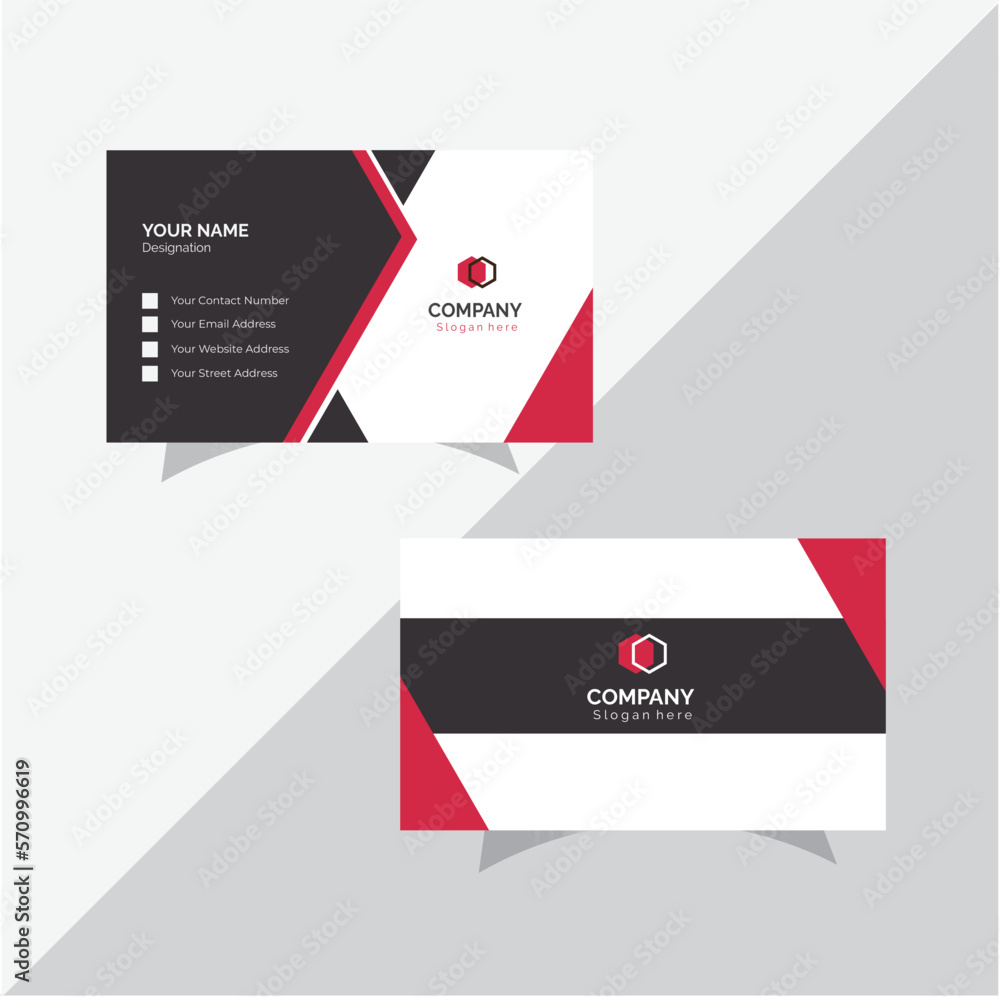 Creative business card design template Creative business card design template