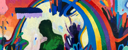Photography Rainbow artwork close up