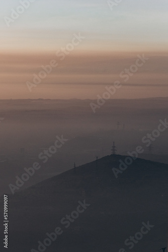 Mount Ararat on the background of the city of Yerevan