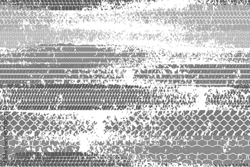 Photographie Horizontal tire tread print with grunge effect seamless pattern