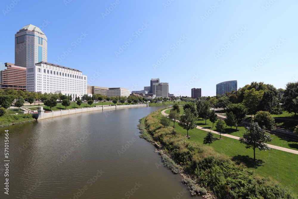 view of columbus skyline view of columbus skyline