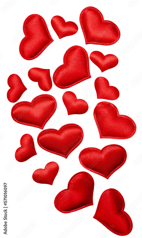 Valentines day background with red heart cut outs. Red hearts isolated on transparent background. Valentines day background with red heart cut outs. Red hearts isolated on transparent background.