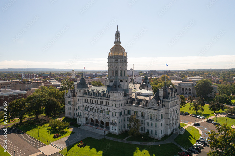 Obraz premium Connecticut state capitol building in Hartford, Connecticut.