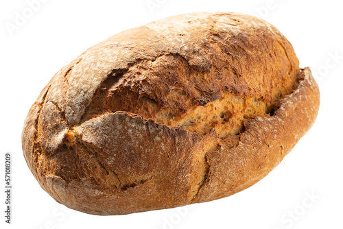 Obraz na płótnie PNG, Round bread made from dark flour.
w salonie