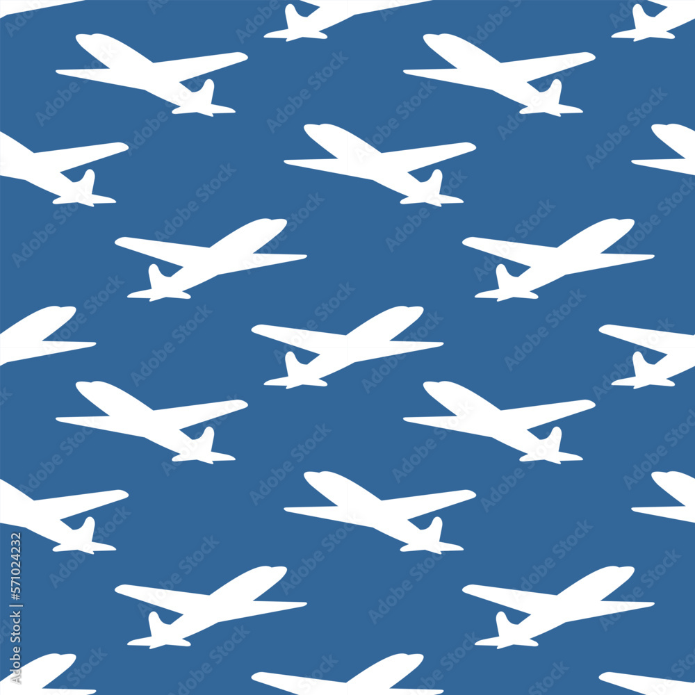 Airplane seamless pattern. Vector illustration Airplane seamless pattern. Vector illustration