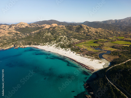 Ostriconi Beach Corsica island, France