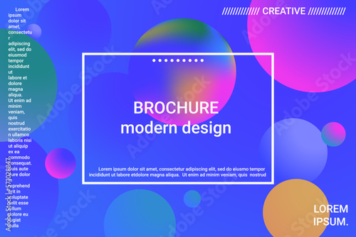 Abstract geometric texture. 3d ball shape gradients for decoration design.