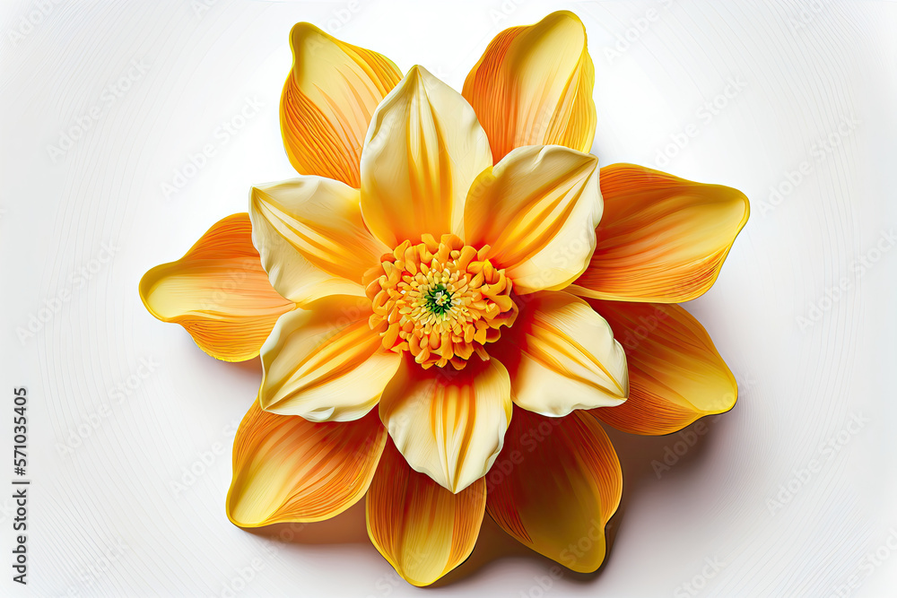 Obraz premium Dafodil Flowers, Illustration, Generative AI