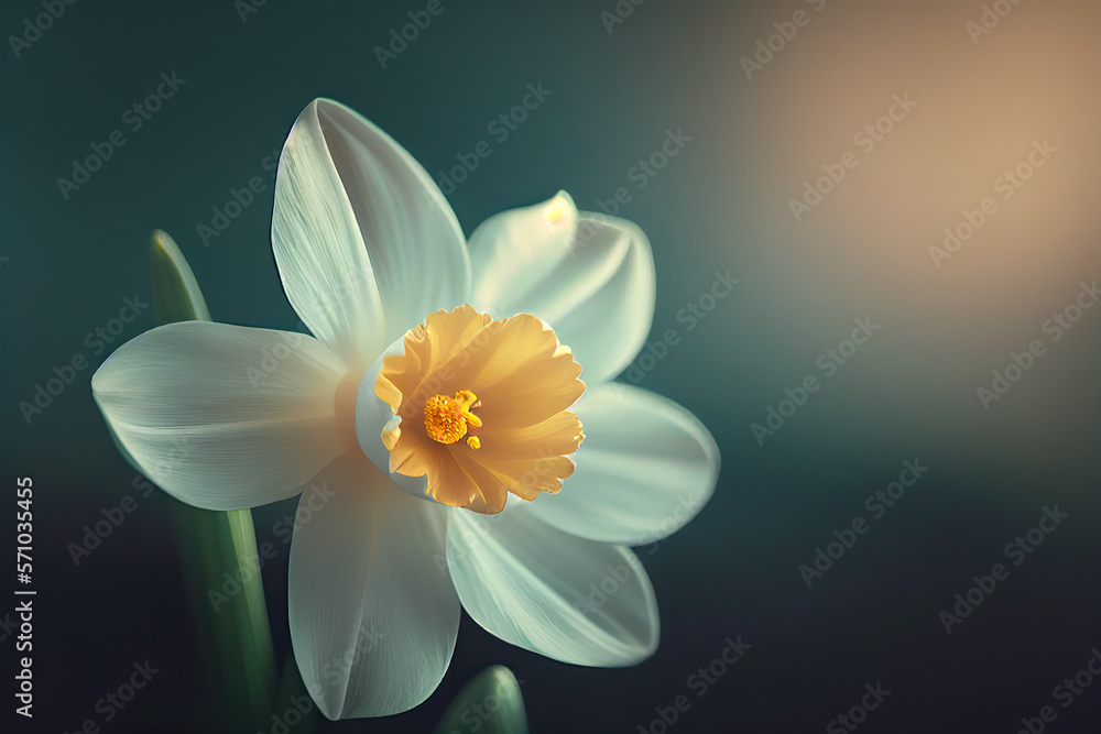 Fototapeta premium Dafodil Flowers, Illustration, Generative AI