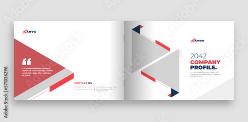 Company or corporate business profile brochure cover template layout design