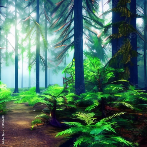 Mysterious Forest That Inspires Wanderlust k hyperrealistic highly detailed