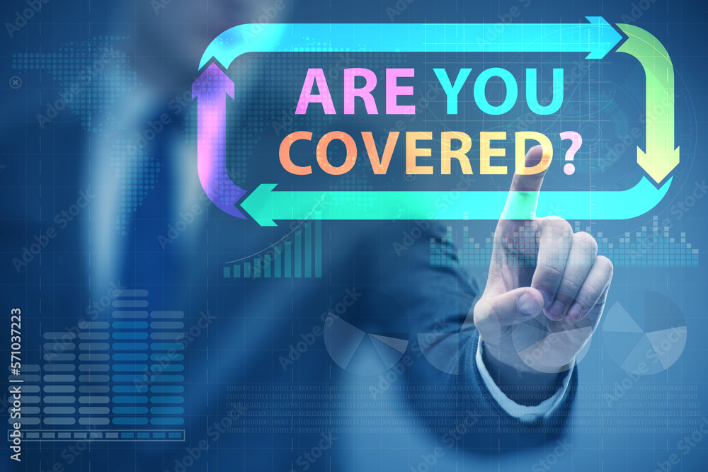 Comprehensive insurance concept with question Comprehensive insurance concept with question
