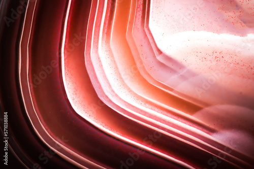 agate (sardonyx) macro detail texture background. close-up polished semi-precious gemstone. photo