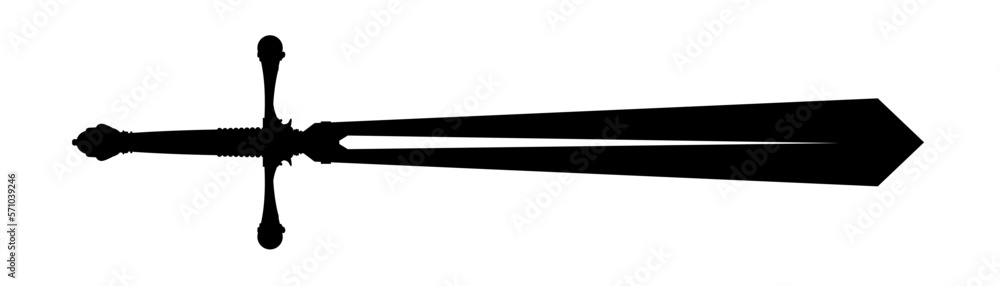 sword silhouette - vector illustration sword silhouette - vector illustration