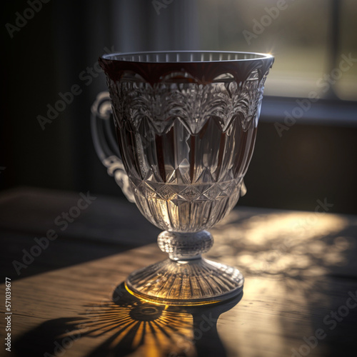 antique glass vase generative AI
