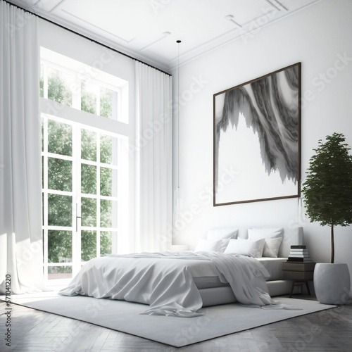 New modern bedroom. ai © ltstudiooo