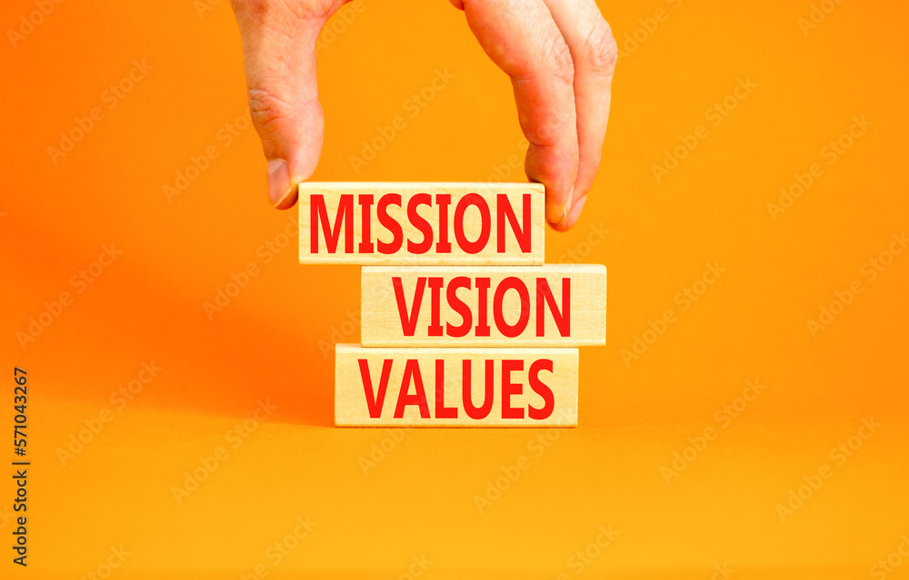 Mission vision values symbol. Concept words Mission Vision Values on ...