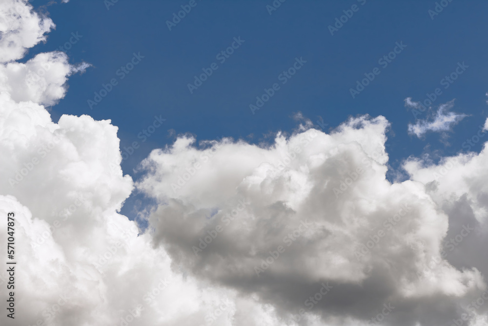 Blue sky and white clouds. Beautiful sky background. Blue sky and white clouds. Beautiful sky background.