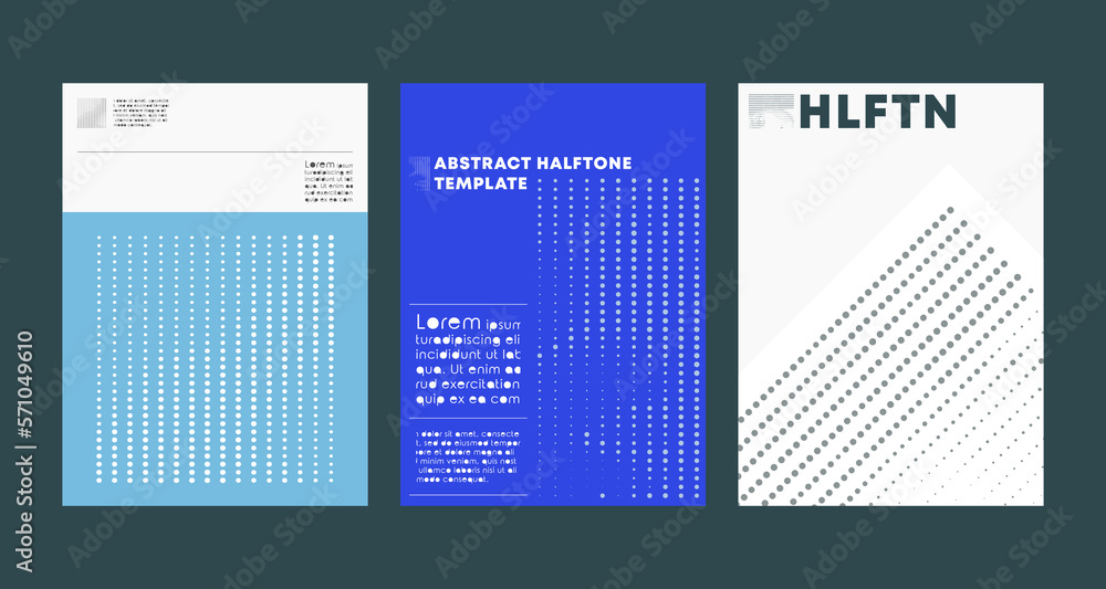 Halftone minimal design for flyer, poster, brochure cover, background