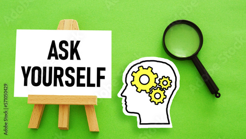 Ask yourself is shown using the text photo