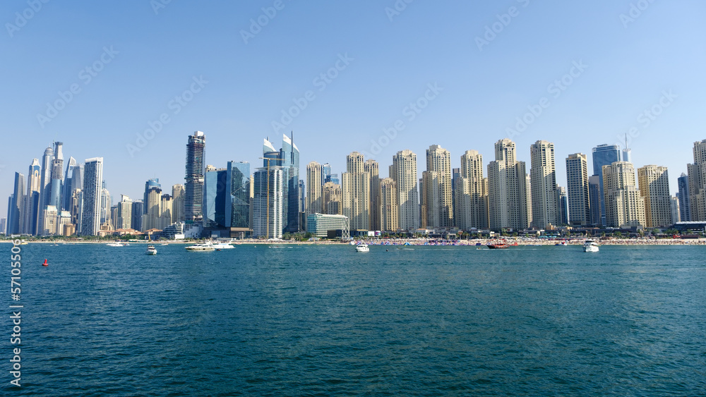 Beautiful skyline of Dubai city, United Arab Emirates. Beautiful skyline of Dubai city, United Arab Emirates.