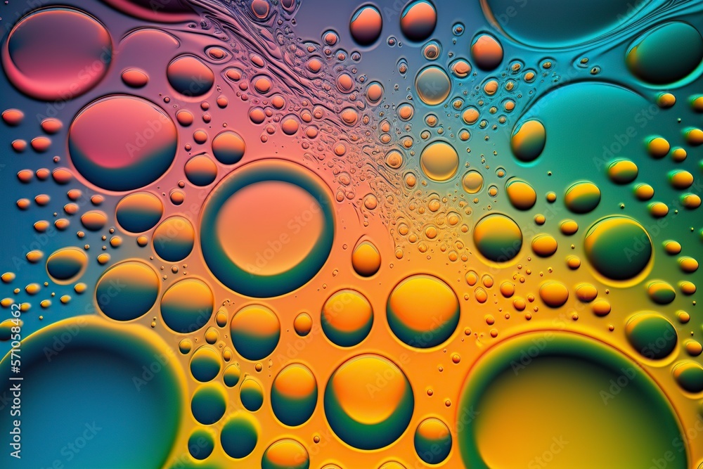 illustration,drops of oil in the water,generative ai illustration,drops of oil in the water,generative ai