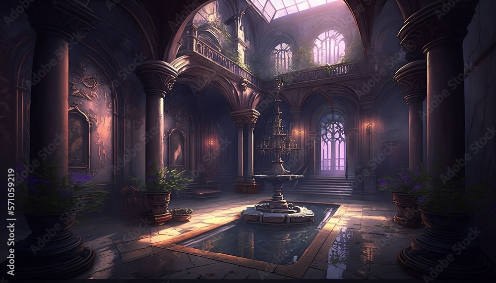Obraz premium The Entry Hall - Generative AI
