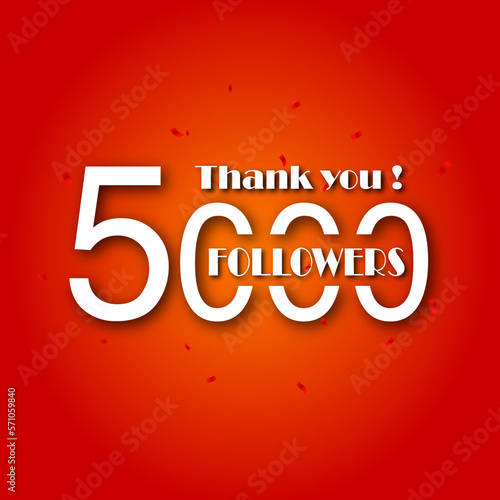 5000 followers thank  poster