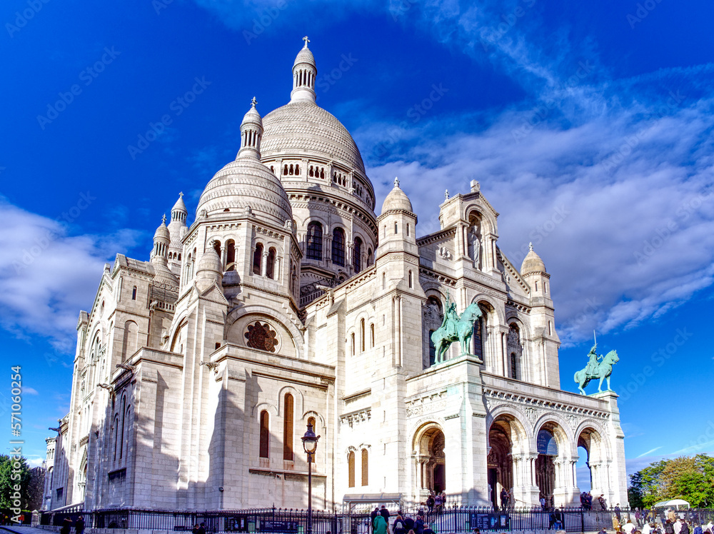 Sacre Coeur Basilica in Montmartre, Paris