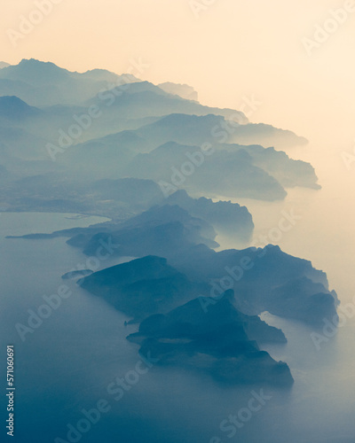 Cap de Formentor na Majorce z samolotu photo