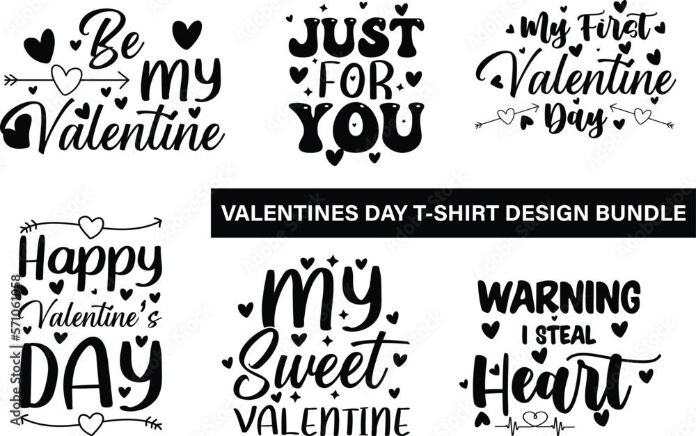 Fototapeta premium Valentines Day Special SVG Bundle