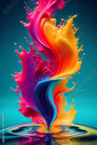 Vibrant Spectrum Splash | High-Quality Colorful Abstract Images for Your Creative Design Projects