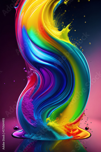 Vibrant Spectrum Splash   High-Quality Colorful Abstract Images for Your Creative Design Projects