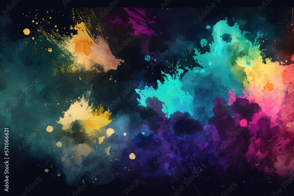 Ai generate Creative vibrant grunge watercolor background. Ai generate Creative vibrant grunge watercolor background.