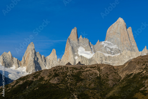 Picturesque Mount Fitz Roy - hiking in El Chaltén, Patagonia, Argentina