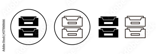 Archive folders icon vector for web and mobile app. Document vector icon. Archive storage icon.