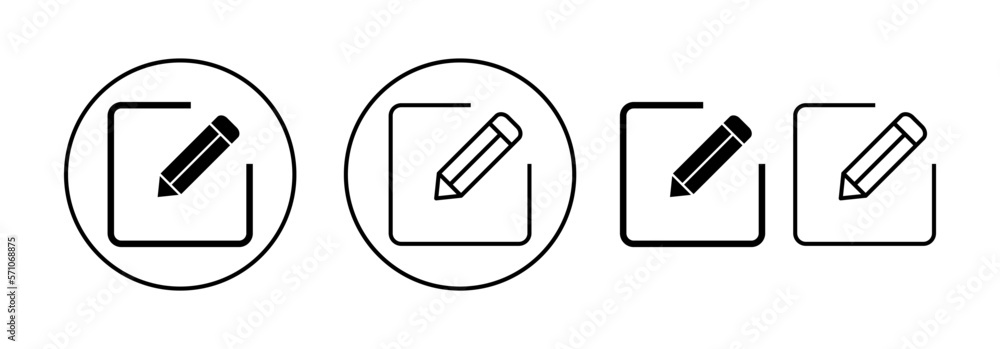 Edit icon vector for web and mobile app. edit document sign and symbol. edit text icon. pencil. sign up Edit icon vector for web and mobile app. edit document sign and symbol. edit text icon. pencil. sign up