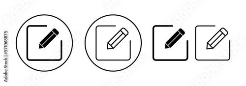 Free Download Edit icon vector for web and mobile app. edit document sign and symbol. edit text icon. pencil. sign up - GFXLoad