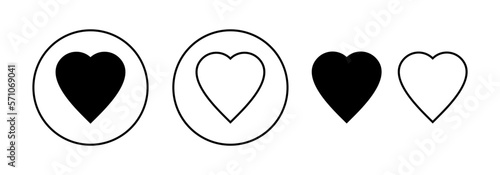 Love icon vector for web and mobile app. Heart sign and symbol. Like icon vector.