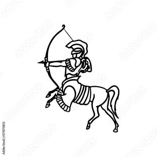 half horse half man vector illustration concept