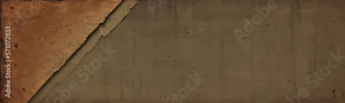 Vintage antique background of an old paper wall with parchment, abstract rusty structure and frame, has retro antique look with grime and grain.