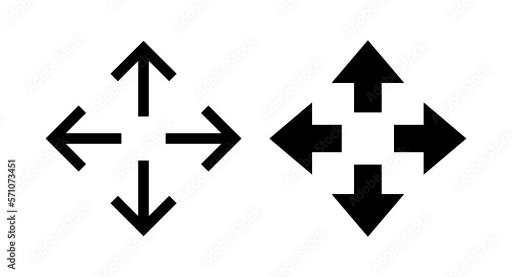 Fullscreen Icon vector illustration. Expand to full screen sign and symbol. Arrows symbol Fullscreen Icon vector illustration. Expand to full screen sign and symbol. Arrows symbol
