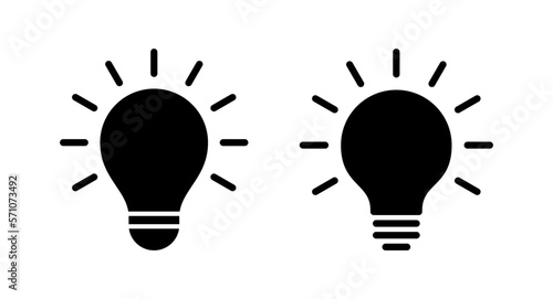 Lamp icon vector illustration. Light bulb sign and symbol. idea symbol.